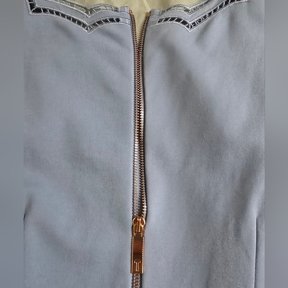 Ted Baker Cammey Scalloped Skater Dress Women's Blue Size 3 - Picture 8 of 8